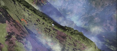 Игрок No Man's Sky нашёл планету с острыми горами и пропастями до уровня воды