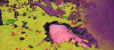 Игрок No Man's Sky обнаружил гигантский органический фрегат, зарытый в землю