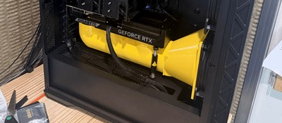 Геймер напечатал на 3D-принтере воздуховод для видеокарты – и он почти ничего не делает, но выглядит стильно