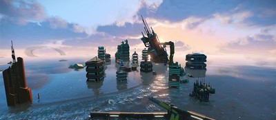 Игрок No Man's Sky построил подводный город в духе Восторга из BioShock
