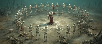 Некромант в Diablo 4 Lord of Hatred сможет командовать армией из 28 скелетов