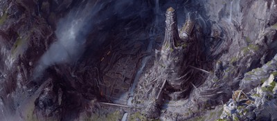 Художник превратил Маркарт из Skyrim в реалистичную иллюстрацию с серебряными рудниками двемеров