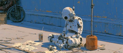 На улицах Китая заметили роботов-попрошаек