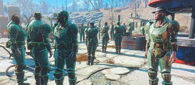 Игрок Fallout 4 сделал себя генералом – он потратил десятки часов на переодевание каждого поселенца в боевую броню и вооружение их винтовками