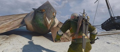 Моддер превратил всех грифонов из The Witcher 3 в легендарных низкополигональных голубей