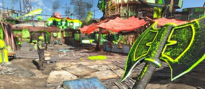 Один неправильно брошенный коктейль Молотова превратил консольную версию Fallout 4 в кислотный трип