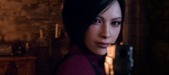 Сексуальная шпионка — косплей на Аду Вонг из Resident Evil