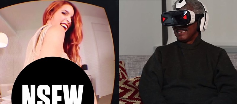 Реакция пожилых людей на просмотр порно с Gear VR