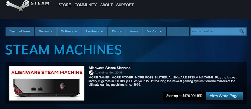 Машины Steam появились в Steam