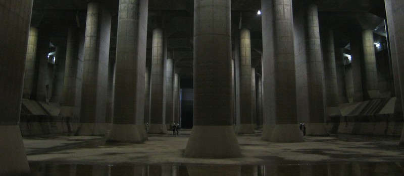 Самый большой подземный резервуар для воды находится под Токио