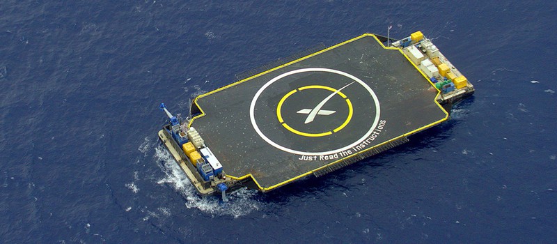 Falcon 9 снова разбилась при посадке на баржу