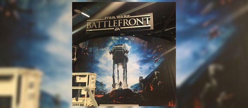 Фотография стенда Star Wars: Battlefront и первый взгляд на главный арт игры