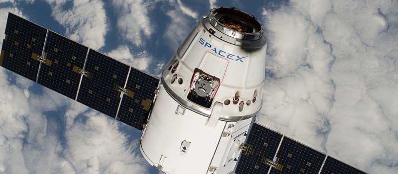 Видео системы экстренной эвакуации космического челнока SpaceX