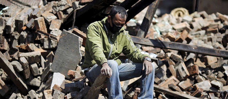 VR: Последствия землетрясения в Непале