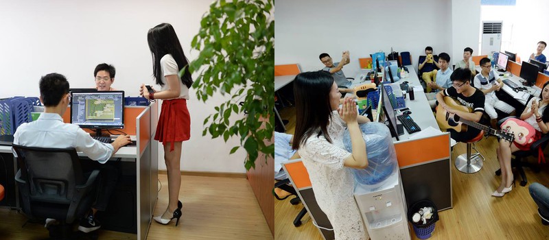Китайские компании нанимают девушек для мотивации программистов