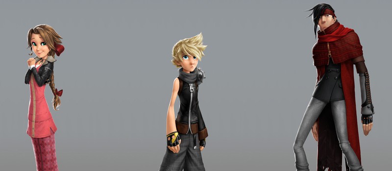 Персонажи Final Fantasy VII в виде героев мультфильма