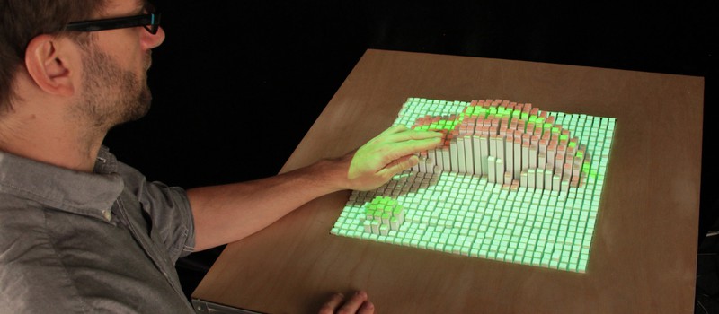 Кинетический стол MIT научился складывать кубики