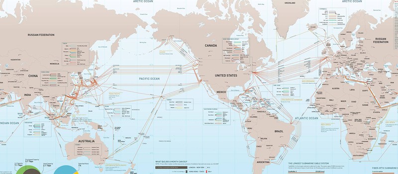 США опасается, что Россия может обрубить подводные коммуникационные кабели