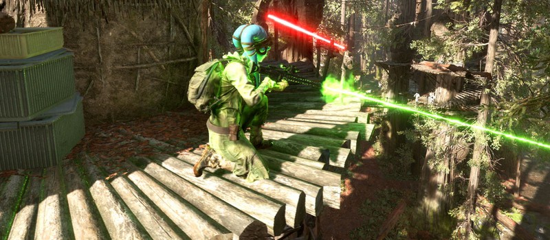 Геймплей Star Wars: Battlefront на Эндоре с Xbox One