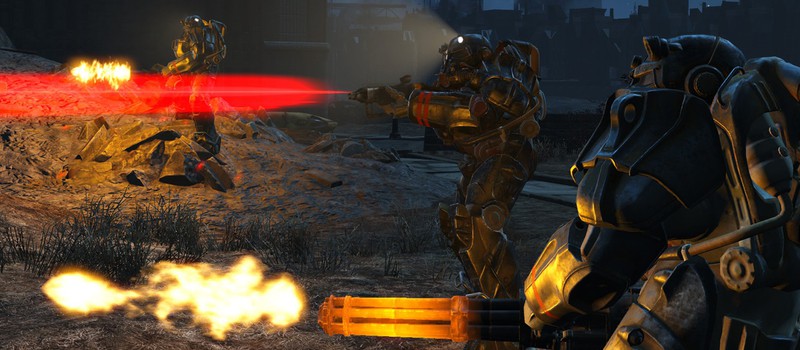 Эпичная битва в Fallout 4: 1000 Когтей Смерти против 100 солдат Братства Стали
