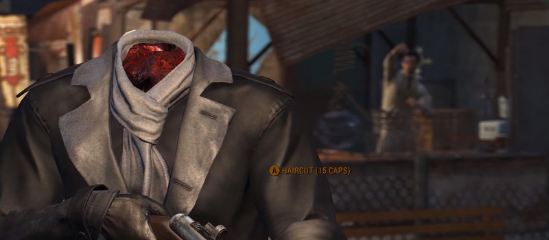 Коготь смерти снес игроку Fallout 4 голову... тот остался жив