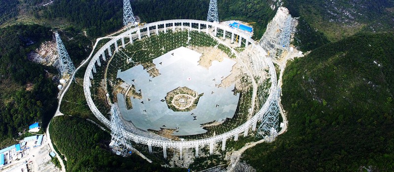 Short: прогресс в возведении самого большого радио-телескопа