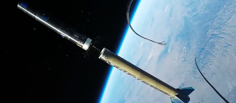 Невероятно крутое видео отстрела ступеней ракеты