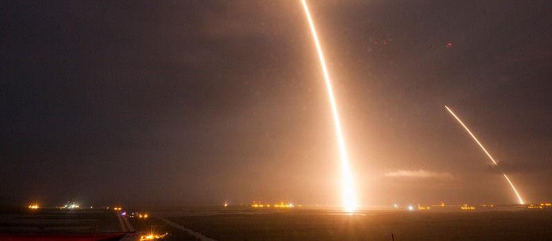 Фотографии с запуска и приземления ракеты Falcon 9