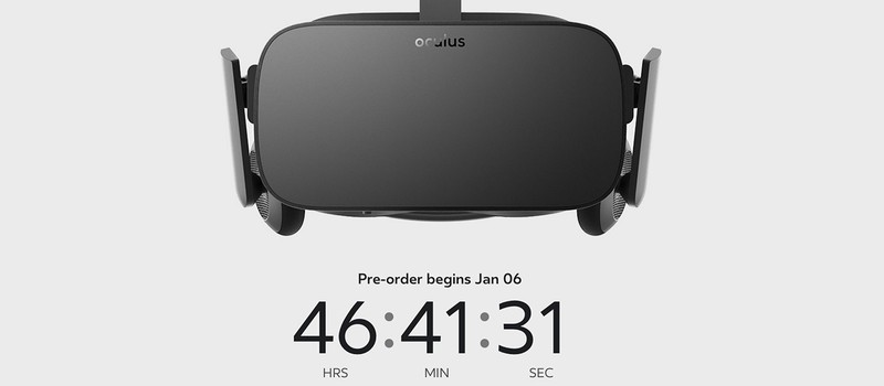 Предзаказы Oculus Rift стартуют 6 января