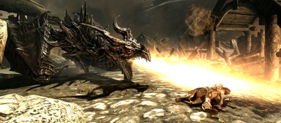 The Elder Scrolls V: Skyrim – 50 драконов в одном месте
