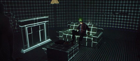 Голографическая комната в рекламе PS3