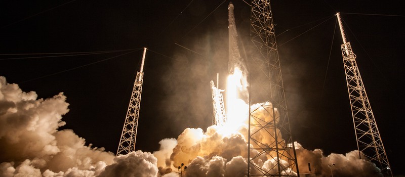 Замедленная съемка ракет Falcon 9 от SpaceX