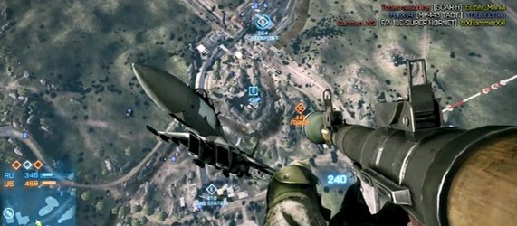 Самое крутое униточжение истребителя в Battlefield 3
