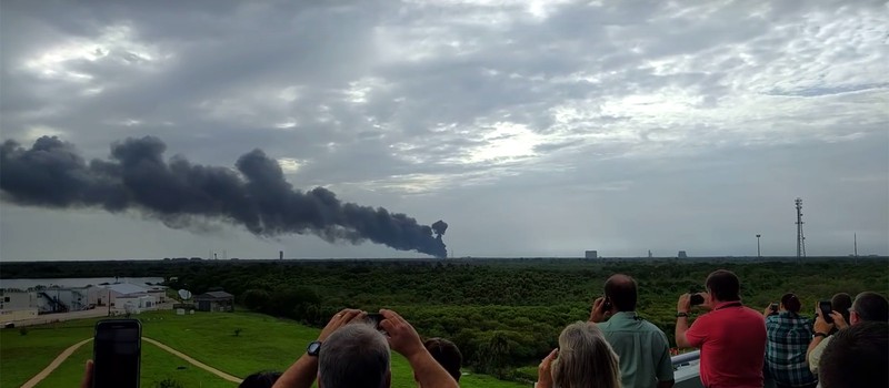 Ракета Falcon 9 от SpaceX взорвалась во время тестовой подготовки