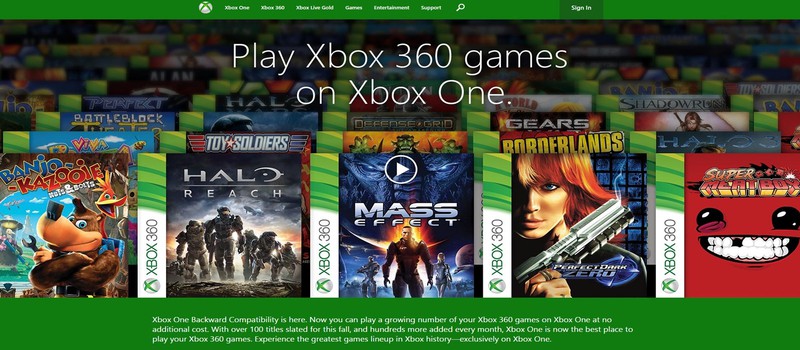 Microsoft добавила новые игры обратной совместимости для Xbox One