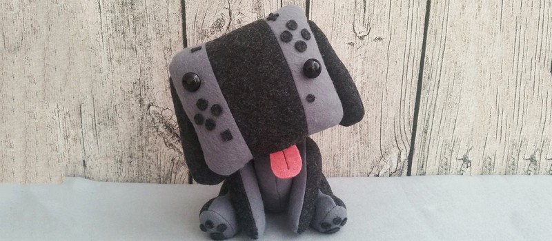 Кто-то уже сделал плюшевую собачку Nintendo Switch