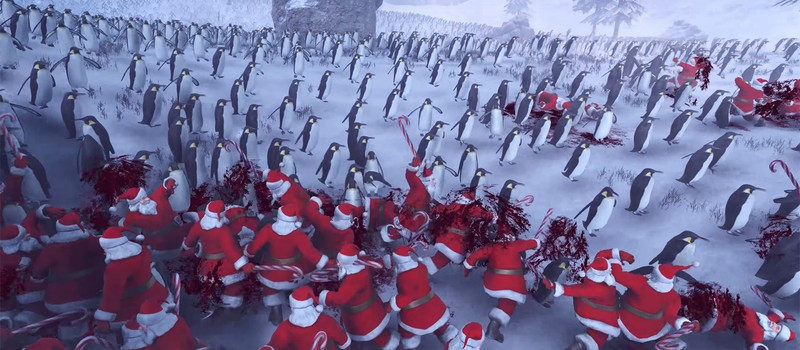 Кто победит: 11 тысяч пингвинов или 4 тысячи Санта-Клаусов?