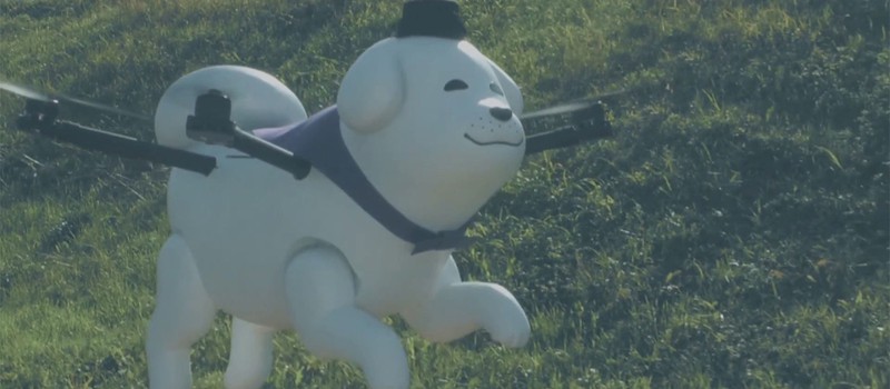 Летающая собака-дрон стала талисманом города в Японии
