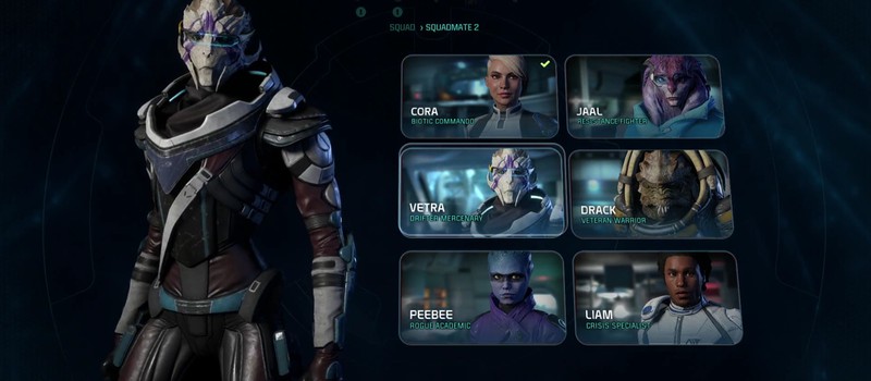 Серия геймплейных роликов Mass Effect Andromeda: компаньоны и их способности