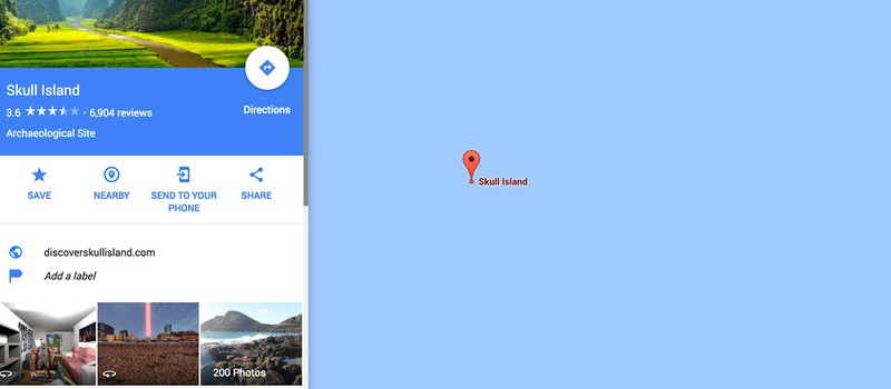 Остров Конга можно найти на карте Google