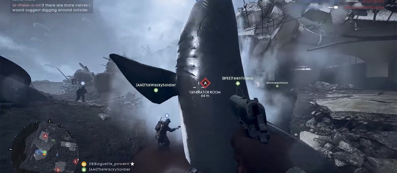 В Battlefield 1 обнаружена акула-гигант