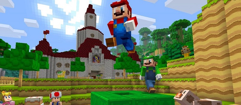 Пять минут Super Mario World в Minecraft на Nintendo Switch