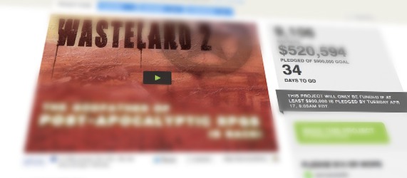 Kickstarter: Wasteland 2 собрал $500k за сутки