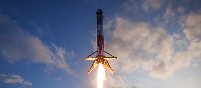 Посадка ракеты Falcon 9 в бассейн при помощи дополненной реальности
