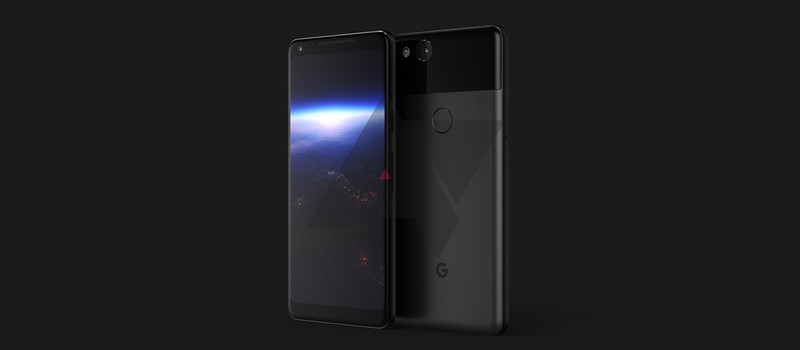 Первый рендер смартфона Google Pixel 2 XL