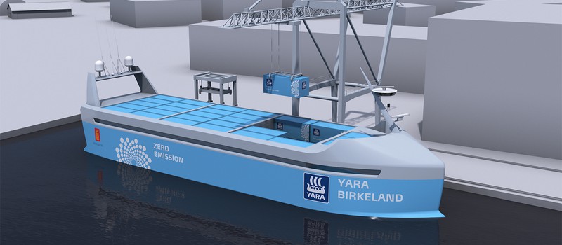 Первое автономное грузовое судно заработает в следующем году