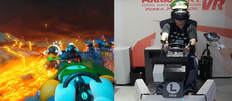 Геймплей Mario Kart VR выглядит потрясающе