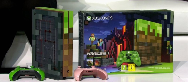 Microsoft показала консоль в стиле Minecraft