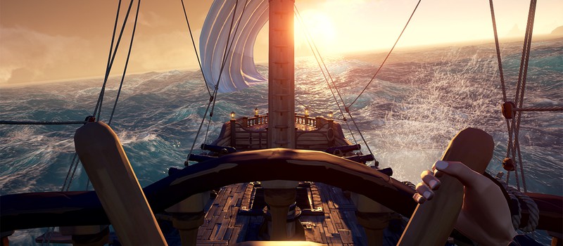 Новый 4K-геймплей Sea of Thieves — гонка по волнам