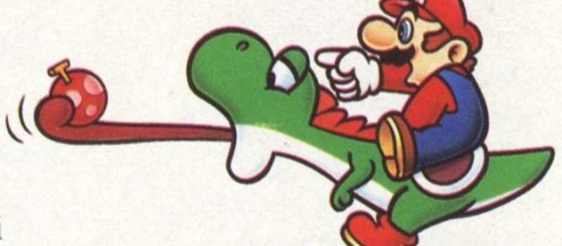 Марио избивал Йоши в Super Mario World